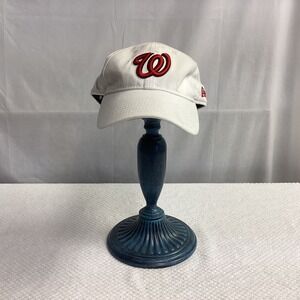 New Era Nationals Baseball Cap 9TWENTY‎ Adjustable Hat White Red Women